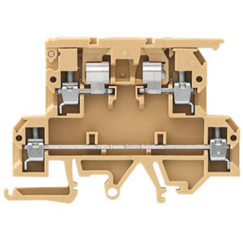 Weidmüller 9503350000 Sicherungsreihenklemme 4 mm Schrauben Beige, Gelb 50 St.