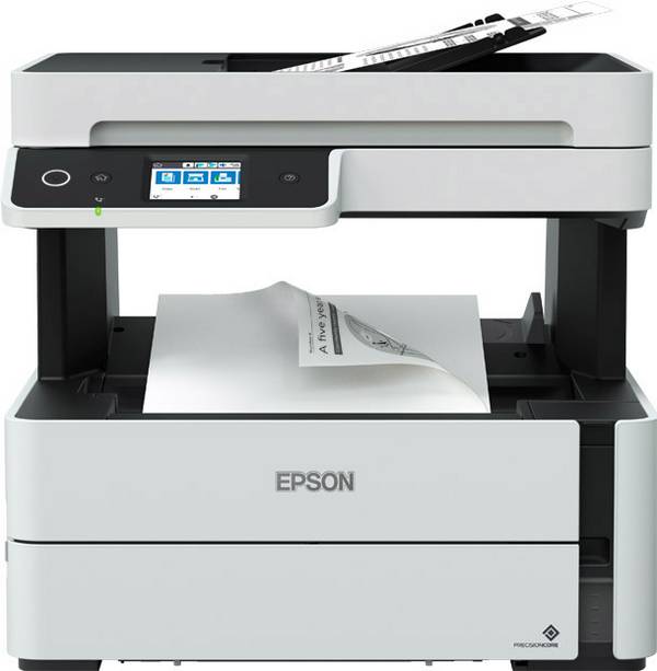 Epson EcoTank ET-M3180 Multifunktionsdrucker Tintenstrahl Schwarz-Weiß A4 Drucker, Scanner, Kopierer, Fax LAN, WLAN, Duplex, Duplex-ADF, Tintentank-System