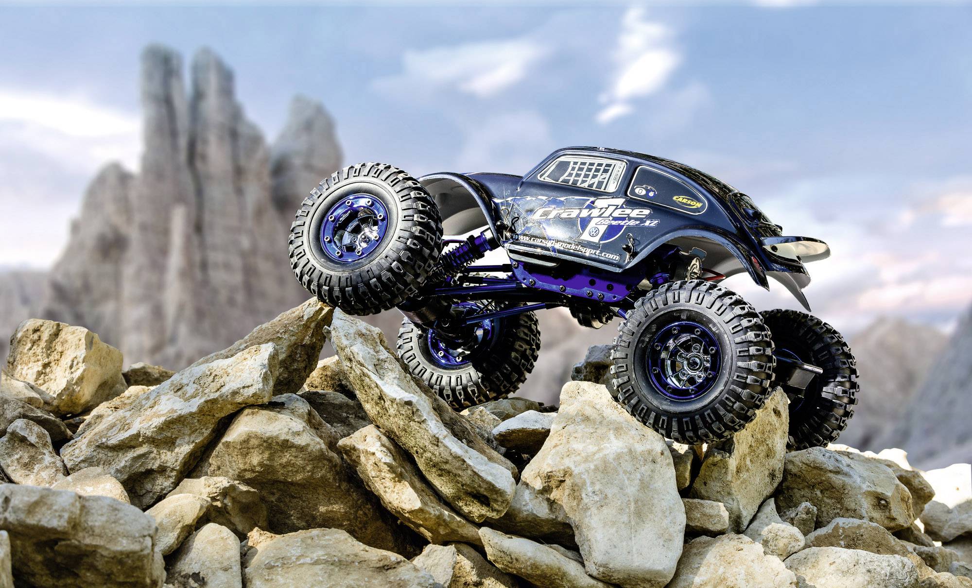 Carson Modellsport X-Crawlee XL Beetle Brushed 1:10 RC Modellauto Elektro Crawler Allradantrieb (4WD) 100% RtR 2,4 GHz-2
