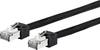 Metz Connect 13084V0500-E RJ45 Patchkabel CAT 6 S/FTP 0.50 m Schwarz Folienschirm, Geflechtschirm, Gesamtschirm 1 St.