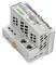 'WAGO I/O System 750 Module' mit mehreren Steckplätzen und Anschlüssen. Es ermöglicht die Integration und Kommunikation verschiedener Geräte innerhalb automatisierter Systeme.