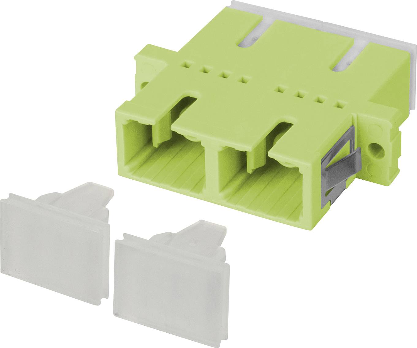 METZ CONNECT 150900BM-I - OpDAT SC-D Kupplung OM5 mit transparenten Staubschutzkappen - in lindgrün