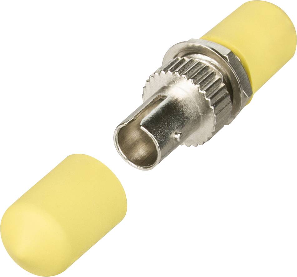 METZ CONNECT 15090001-I - OpDAT ST-Simplex-Kupplung SM+MM aus Zinkdruckguss - in gelb-0