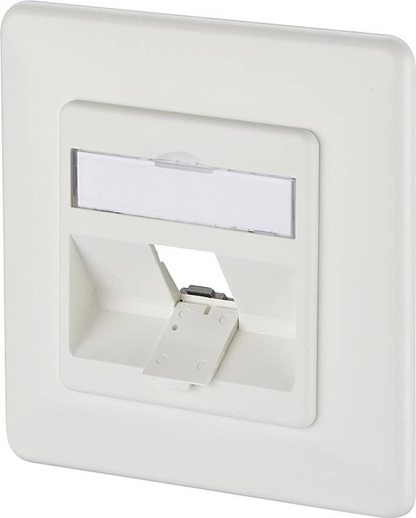 METZ CONNECT Modul Anschlussdose UP, 1 Port unbestückt reinweiß