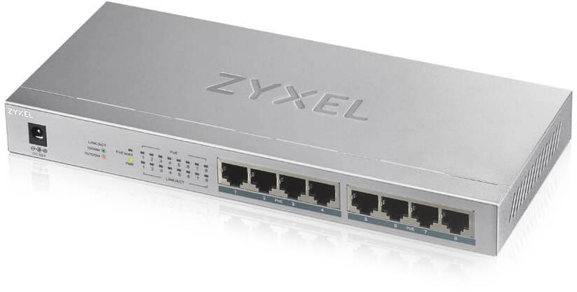 ZyXEL GS1008-HP Netwerk switch 8 poorten 2000 MBit/s PoE-functie afbeelding