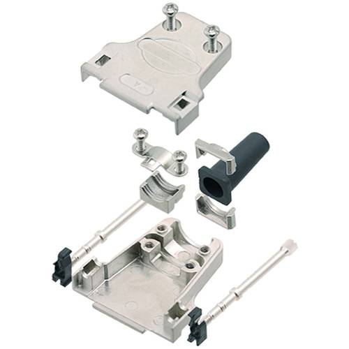 encitech DTZF09-RG-LJS-K 7960-0209-01 D-SUB Gehäuse Polzahl: 9 Zinkdruckguss 180 ° Metall 1 St.