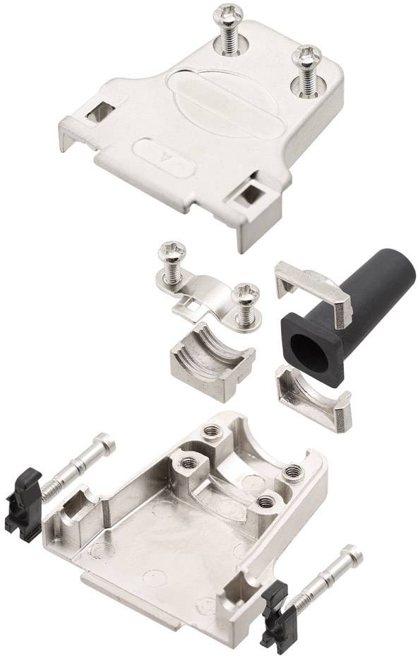 encitech DTZF37-RGL-K 7960-0207-04 D-SUB Gehäuse Polzahl: 37 Zinkdruckguss 180 ° Metall 1 St.