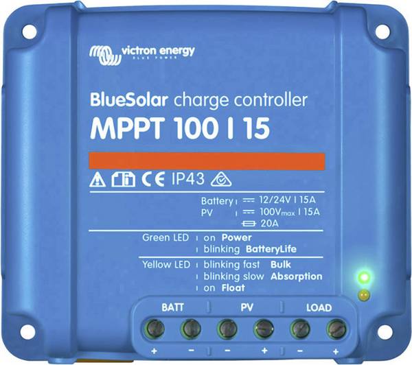 Victron Energy SCC010015200R Laderegler MPPT 12 V, 24 V 15 A