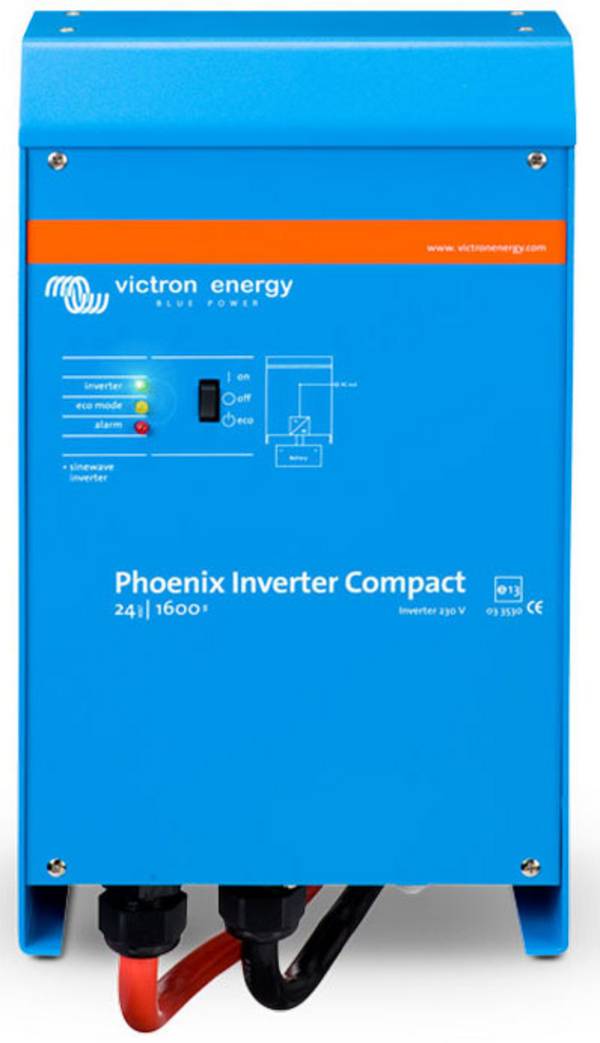 Victron Energy Wechselrichter Compact 24/1600 1600 VA 24 V/DC - 230 V/AC reine Sinuswelle, Netzvorrangschaltung, Netzsynchronisierung