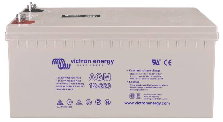 VICTRON ENERGY Deep Cycle BAT412201084 Bleiakku 12 V 220 Ah Blei-Vlies (AGM) (B x H x T) 238 x