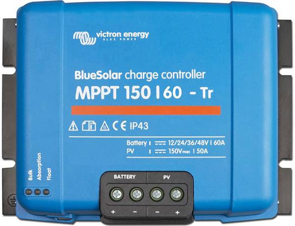 Victron Energy BlueSolar MPPT 150/60-tr 12V 24V 48V 60A Laderegler MPPT 12 V, 24 V, 48 V 60 A
