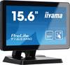 Iiyama Prolite T1633MC-B1 Touchscreen-Monitor EEK: F (A - G) 39.6 cm (15.6 Zoll) 1366 x 768 Pixel 16:9 8 ms VGA, HDMI®, DisplayPort, USB-A (USB 2.0) TN LED