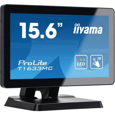 Iiyama Prolite T1633MC-B1 Touchscreen-Monitor EEK: F (A - G)  39.6 cm (15.6 Zoll) 1366 x 768 Pixel 16:9 8 ms VGA, HDMI®,