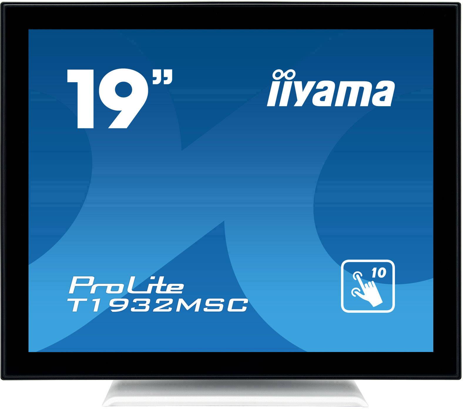 Iiyama Prolite T1932MSC-W5AG Touchscreen-Monitor EEK: E (A - G) 48.3 cm (19 Zoll) 1280 x 1024 Pixel 5:4 14 ms VGA, HDMI®-0