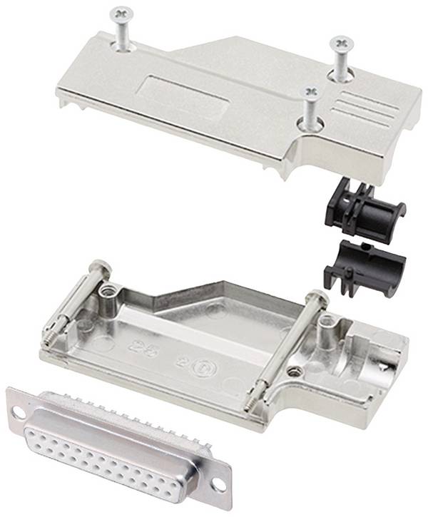 encitech DCMR25-FK-DBS-W-K 6355-8065-13 D-SUB Buchsenleisten-Set 90 ° Polzahl: 25 Lötkelch 1 St.