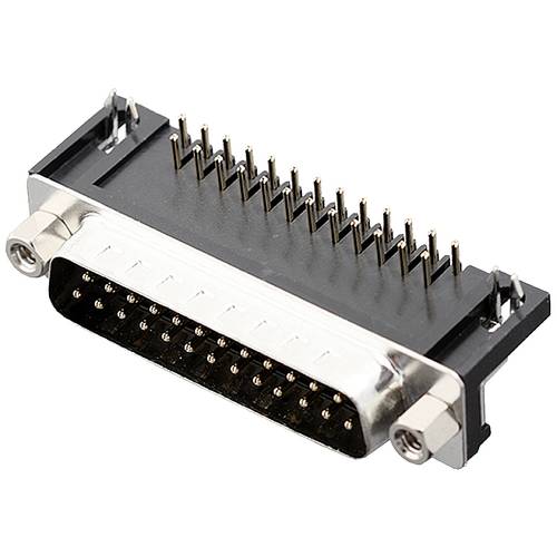 Thumbnail - encitech DRB-25M-TBG-110 2103-2100-03 D-SUB Stiftleiste 90 ° Polzahl: 25 Lötpins 1 St. Tray