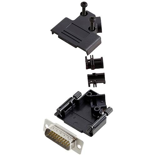 Thumbnail - encitech D45PK-P-15-HDP26-W-K 6355-8055-02 D-SUB Stiftleisten-Set 45 ° Polzahl: 26 Lötkelch 1 St.
