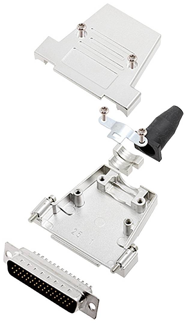 encitech DTSL25-SJSRG-T-HDP44-K 6355-0088-03 D-SUB Buchsenleisten-Set 180 ° Polzahl: 44 Lötkelch 1 St.