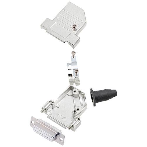 encitech DTSL15-SJSRG-S-DBS-W-K 6355-8090-12 D-SUB Buchsenleisten-Set 45 ° Polzahl: 15 Lötkelch 1 St.