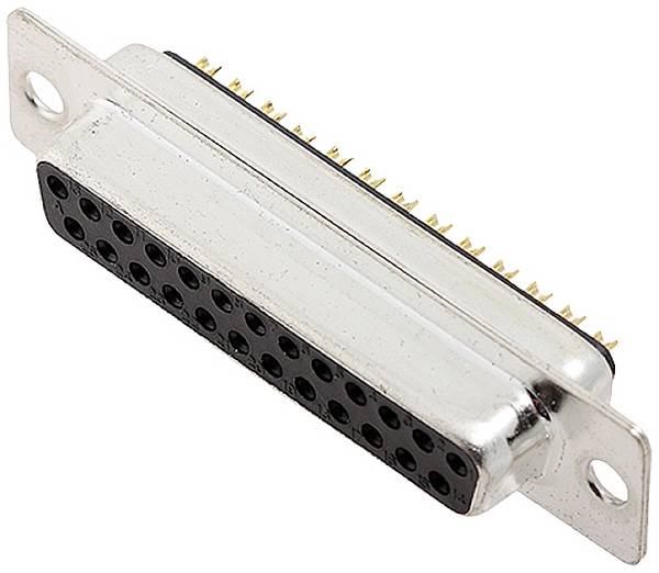 encitech DB25-SS 2101-0180-13 D-SUB Buchsenleiste 180 ° Polzahl: 25 Lötkelch 1 St. Tray