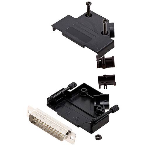 Thumbnail - encitech D45PK-P-25-DMP-W-K 6355-8035-03 D-SUB Stiftleisten-Set 45 ° Polzahl: 25 Lötkelch 1 St.