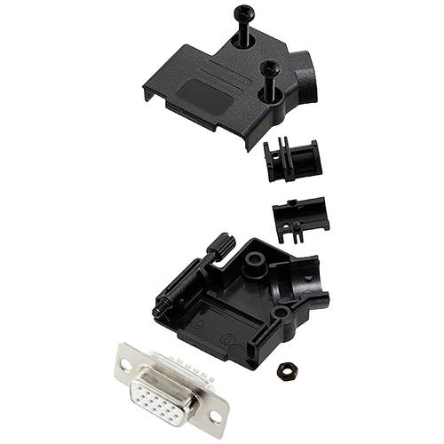 Thumbnail - encitech D45PK-P-09-HDS15-W-K 6355-8055-11 D-SUB Buchsenleisten-Set 45 ° Polzahl: 15 Lötkelch 1 St.