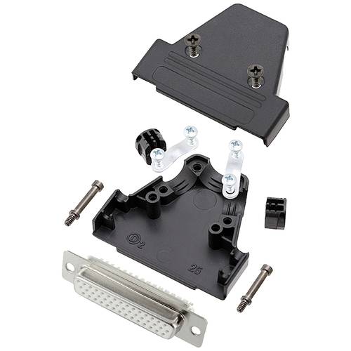 encitech TRI-P-25-HDS44-W-K 6355-8068-13 D-SUB Buchsenleisten-Set 180 ° Polzahl: 44 Lötkelch 1 St.