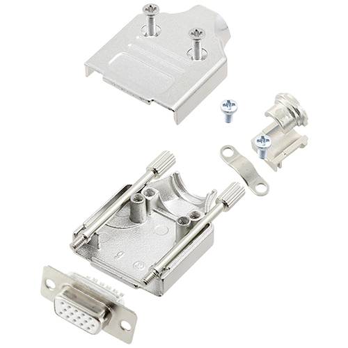 encitech MHDM-09-HDS15-W-K 6355-8059-11 D-SUB Buchsenleisten-Set 180 ° Polzahl: 15 Lötkelch 1 St.