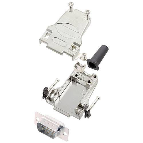 encitech DTZF09-DBP-W-K 6355-8044-01 D-SUB Stiftleisten-Set 180 ° Polzahl: 9 Lötkelch 1 St.