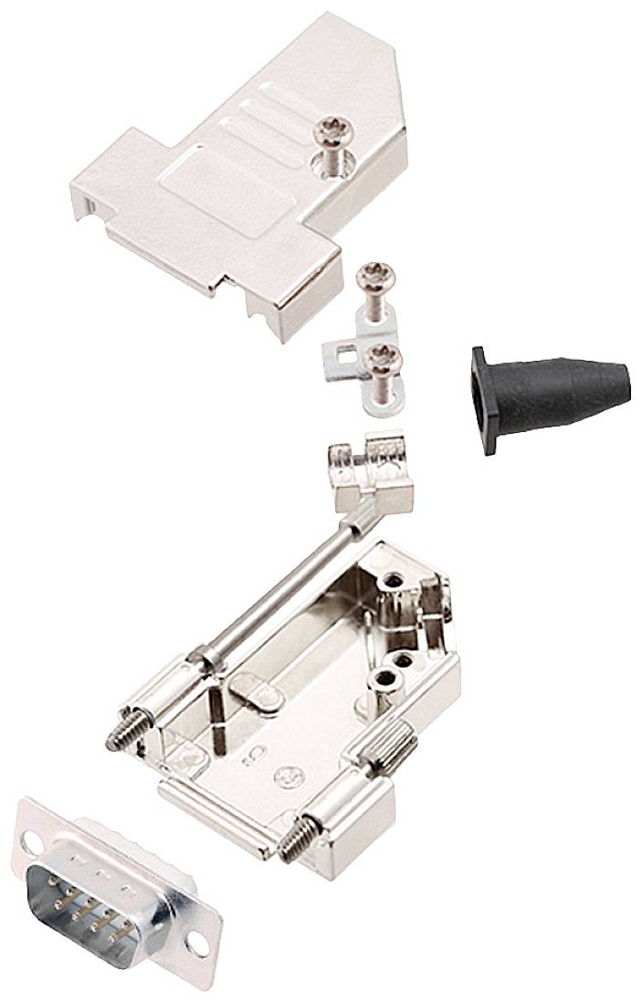 encitech DTSL09-LJSRG-S-DMP-W-K 6355-8042-21 D-SUB Stiftleisten-Set 45 ° Polzahl: 9 Lötkelch 1 St.