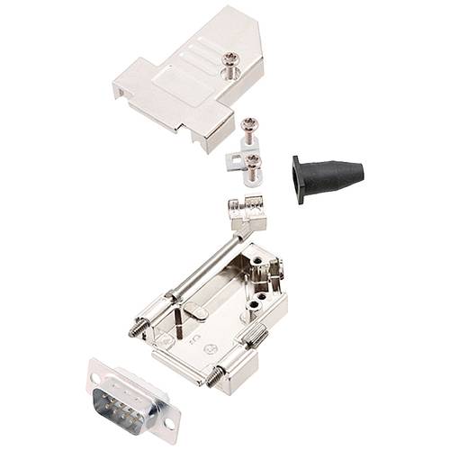 encitech DTSL09-LJSRG-S-DMP-W-K 6355-8042-21 D-SUB Stiftleisten-Set 45 ° Polzahl: 9 Lötkelch 1 St.