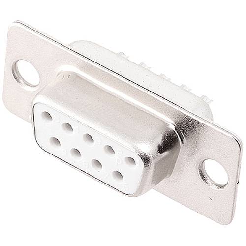 encitech DM09-SS-W 2108-0200-11 D-SUB Buchsenleiste 180 ° Polzahl: 9 Lötkelch 1 St. Tray