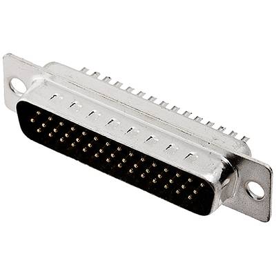 Ein silberner elektrischer Stecker mit mehreren kleinen Pins, geeignet für die Verbindung von elektronischen Geräten.