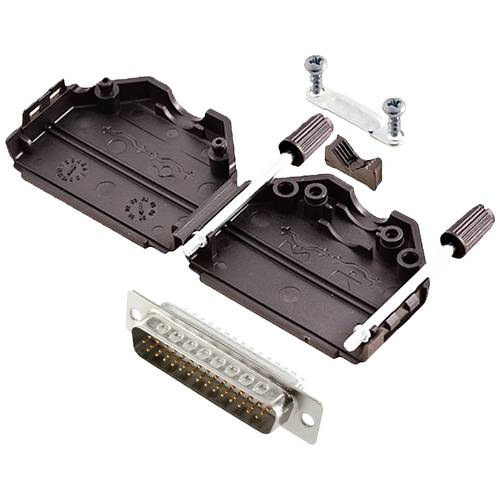 encitech DPPK25-BK-HDP44-W-K 6355-8011-03 D-SUB Stiftleisten-Set 180 ° Polzahl: 44 Lötkelch 1 St.