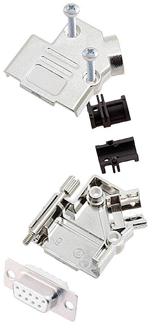 encitech D45PK-M-09-DBS-W-K 6355-8009-11 D-SUB Buchsenleisten-Set 45 ° Polzahl: 9 Lötkelch 1 St.