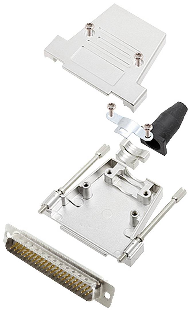 encitech DTSL37-LJSRG-T-HDP62-W-K 6355-8041-04 D-SUB Stiftleisten-Set 180 ° Polzahl: 62 Lötkelch 1 St.