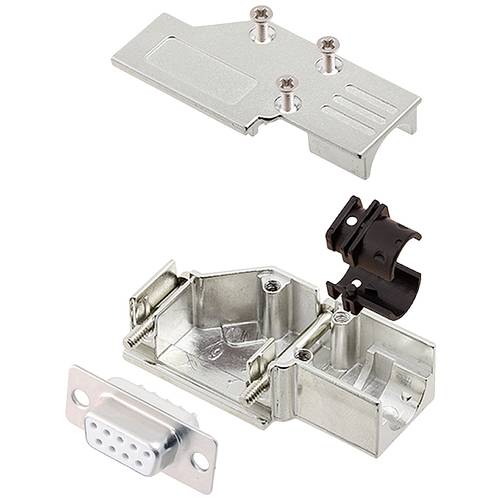 encitech DCMR09-FK-DMS-W-K 6355-8065-31 D-SUB Buchsenleisten-Set 90 ° Polzahl: 9 Lötkelch 1 St.