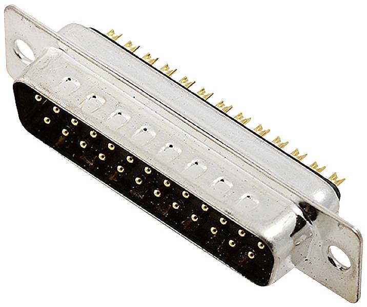 encitech DB25-SP 2101-0180-03 D-SUB Stiftleiste 180 ° Polzahl: 25 Lötkelch 1 St. Tray