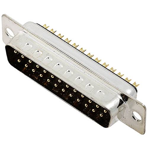 encitech DB25-SP 2101-0180-03 D-SUB Stiftleiste 180 ° Polzahl: 25 Lötkelch 1 St. Tray