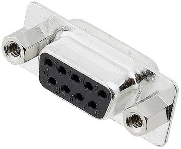 encitech DB09-SS-J 2101-0182-11 D-SUB Buchsenleiste 180 ° Polzahl: 9 Lötkelch 1 St. Tray