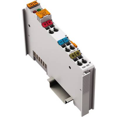 Elektronisches Modul mit farbig markierten Klemmen, geeignet für industrielle Anwendungen, zur Steuerung von Stromkreisen.