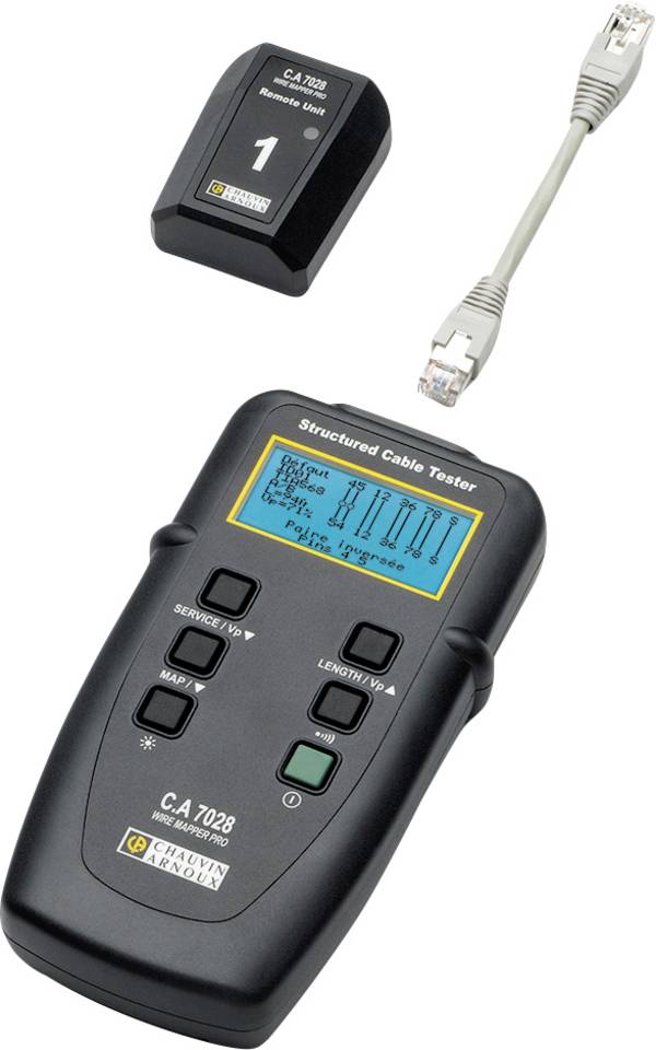 Kabeltester P01129501 Chauvin Arnoux C.A 7028  Netzwerk, Telekommunikation