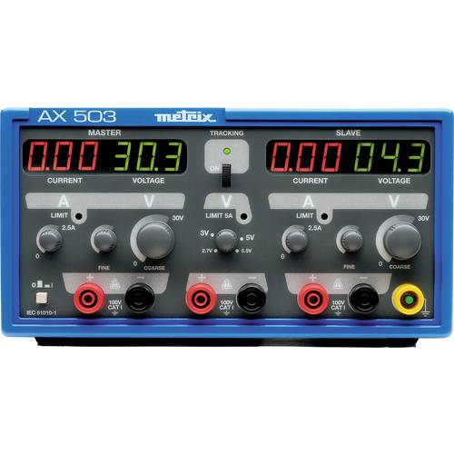 Metrix AX 503F Labornetzgerät, einstellbar kalibriert (DAkkS-akkreditiertes Labor) 0 - 30 V/DC 0 - 2.5 A Anzahl Ausgänge...