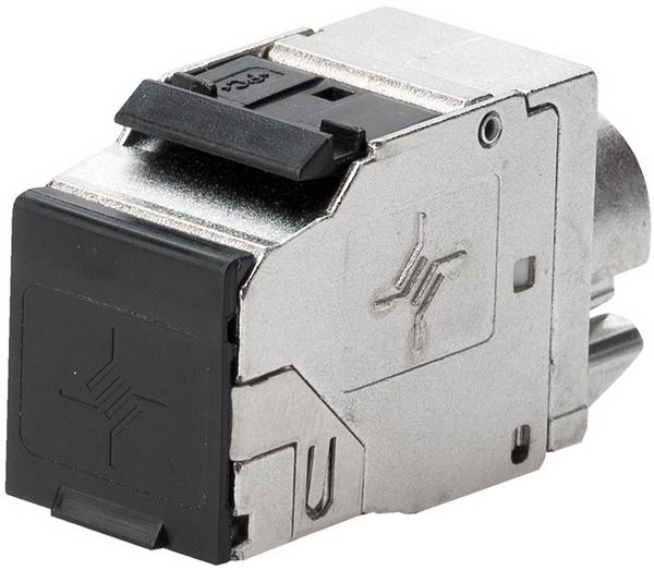 Telegärtner 100023211 RJ45-Steckverbinder CAT 8.1 100023211 Buchse Polzahl Sensoren 8P8C Metall 1 St.