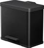 Hailo öko trio plus L 6332600 Mülleimer 27 l Stahlblech (L x B x H) 470 x 470 x 430 mm Schwarz Fuß-Tretmechanik 1 St.