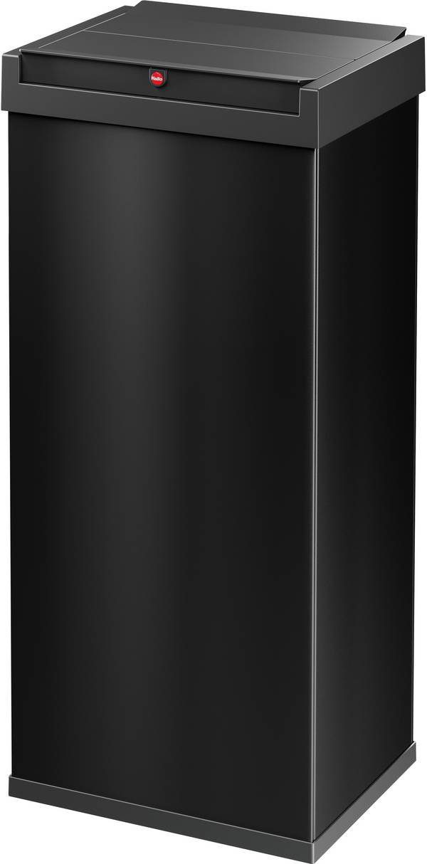 Hailo Bix-Box Swing XL 8602410 Mülleimer 52 l Stahlblech (L x B x H) 340 x 339 x 763 mm Schwarz Selbstschließender Schwingdeckel 1 St.