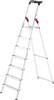 Hailo L60 StandardLine 8160-707 Aluminium Stufen-Stehleiter inkl. Werkzeugablage Arbeitshöhe (max.): 3.25 m Silber, Rot, Schwarz EN 131 6.8 kg
