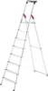 Hailo L60 StandardLine 8160-807 Aluminium Stufen-Stehleiter inkl. Werkzeugablage Arbeitshöhe (max.): 3.45 m Silber, Rot, Schwarz EN 131 7.8 kg