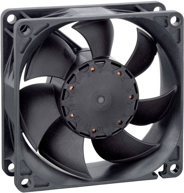 EBM Papst 8454/2H4P Axiallüfter 24 V/DC 115 m³/h (L x B x H) 80 x 80 x 25 mm