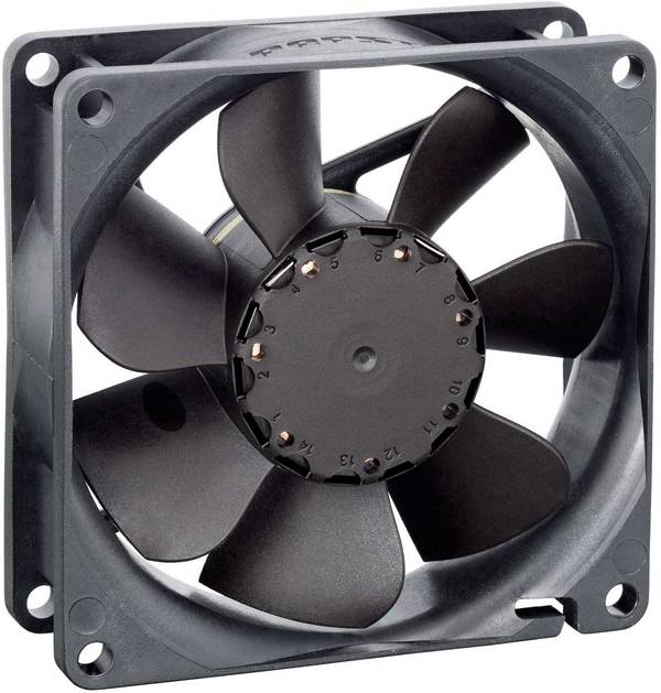 EBM Papst 8412 NGLE Axiallüfter 12 V/DC 30 m³/h (L x B x H) 25.4 x 80 x 80 mm